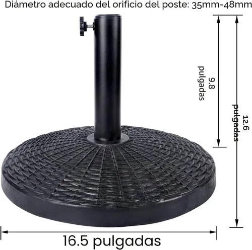 Vista 2 de Blissun - Base resistente para sombrilla en patio y mercado