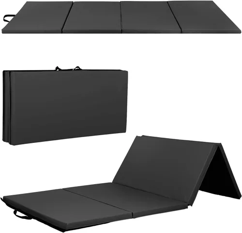 Vista 14 de Gymnastics Mats Foldable Tumbling Mats Portable Gymnastics Exercise Mat Thick Gymnastics Tumbling Mats Pad Home Exercise Panel Mat With Carrying