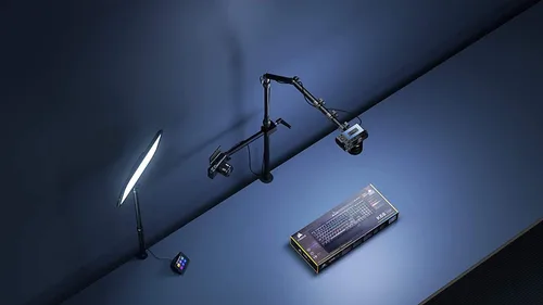 Vista 2 de Elgato Brazo sólido, brazo de sujeción con abrazadera acolchada para un fácil montaje y ajuste de luces, cámaras y micrófonos, para transmisión