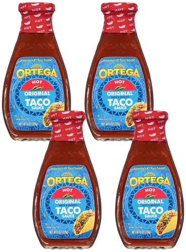 Vista 15 de Salsa picante para tacos Ortega Blazin’ Fire, 8 onzas