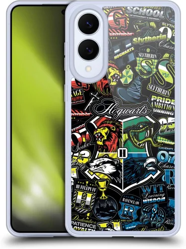 Vista 9 de Head Case Designs Officially Licensed Harry Potter Hogwarts Badge Up Gel Case [Military Grade Protection] Compatible with Samsung Galaxy A17 4G / 5G