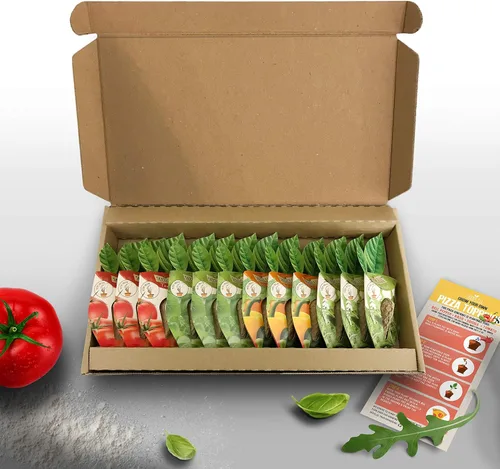 Vista 7 de Kit de vainas de semillas VegTrug - Parche de vegetales, semillas no transgénicas con vainas de semillas completamente biodegradables, contiene