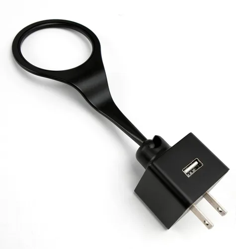 Vista 9 de Marsrut Cargador USB Nest Camera Plug Mount: 360 rótula ajustable de pared de toma de corriente alterna soporte para cámara interior, sin cables ni