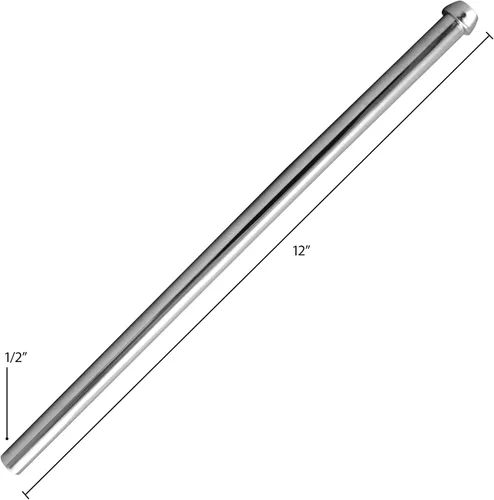 Vista 3 de Westbrass D121-12 D121 1/2 "x 12" Latón Bullnose grifo Riser línea de suministro, 1 paquete, bronce aceitado
