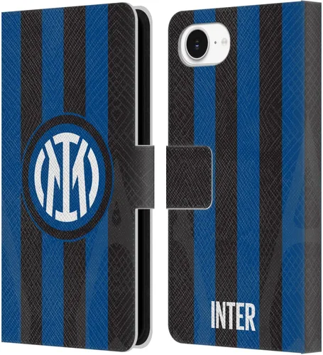 Vista 52 de Head Case Designs Officially Licensed Inter Milan Away 2025/26 Crest Kit Leather Wallet Case Compatible with Apple iPhone 11