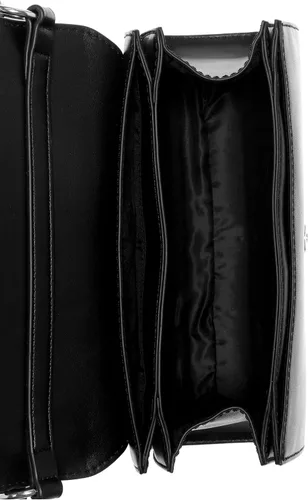 Vista 4 de GUESS Factory Evie - Bolso de hombro mediano, Estampado negro floral