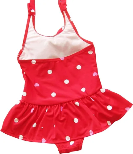 Vista 2 de Jastore - Traje de baño de una pieza para niñas bebés con diadema