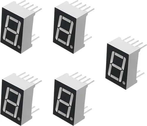 Vista 9 de Othmro 5pcs ánodo común pantalla LED tubo digital 3 bits 7 segmento negro 11pin con una buena salida de luz uniforme