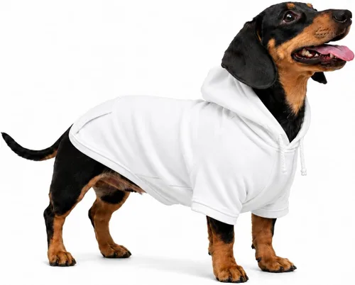 Vista 58 de Lovelonglong Sudadera básica con capucha para perros, 100% algodón, se adapta a perros pequeños, medianos y grandes, color negro, XS