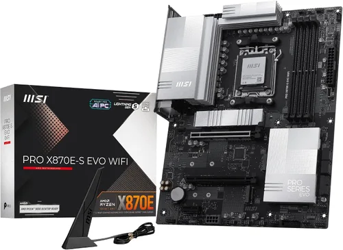Vista 14 de MSI MEG X870E GODLIKE, E-ATX - Compatible con procesadores AMD Ryzen 9000/8000/7000, AM5 - Dynamic Dashboard III, EZ Slide M.2, 110A SPS, memoria