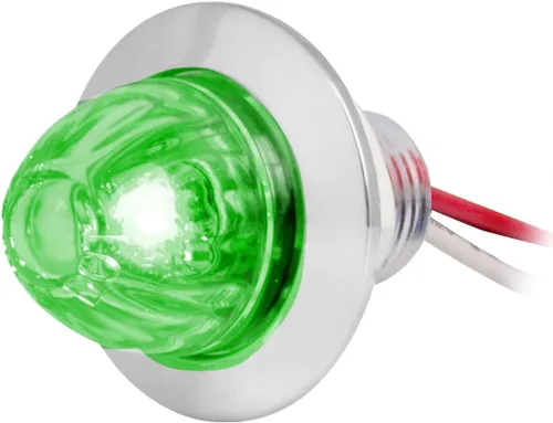 Vista 18 de GG Grand General 75390 Mini empuje/tornillo sandía ámbar/ámbar luz LED con tuerca 1 pulgada