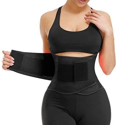 Vista 3 de Fanteecy 2021 - Corsé de entrenamiento de cintura para mujer, cinturón reductor adelgazante, moldeador de cuerpo, pérdida de peso, faja deportiva