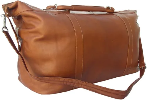Vista 4 de Piel Leather Bolso de mano grande, Saddle, Bolso de mano grande