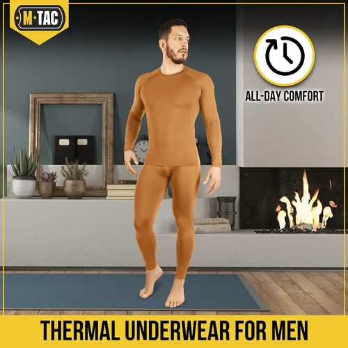 Vista 6 de M-Tac Conjunto de ropa interior térmica para hombre, capa base, forro polar, parte superior e inferior, ultra suave