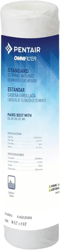 Vista 8 de Pentair OMNIFilter RS14 Filtro de agua para sedimentos, 10 pulgadas, cartucho de filtro de repuesto de sedimentos de polipropileno hilado