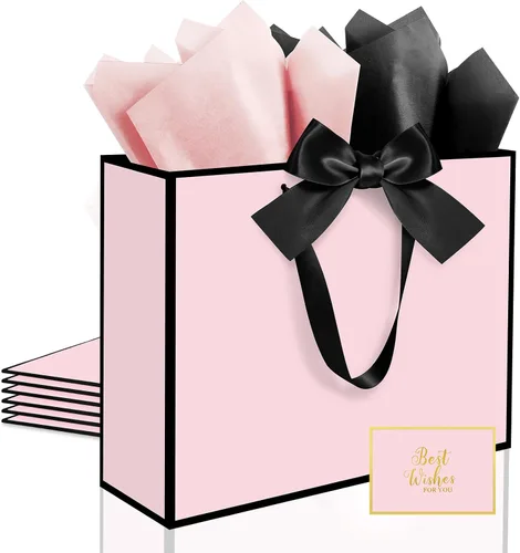 Vista 23 de Ethhqu Bolsas de regalo grandes con asas
