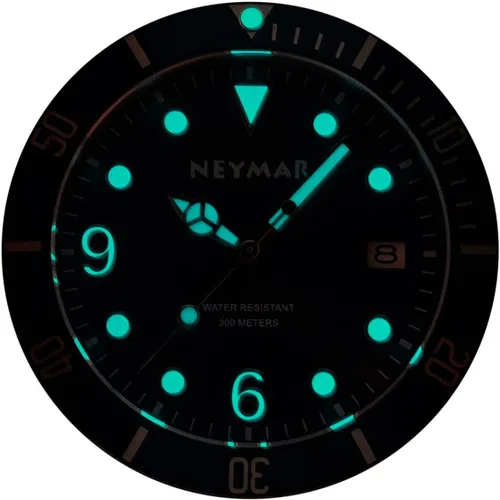 Vista 2 de NEYMAR Reloj automático para hombre de 1.634 in, reloj de buceo de 984.3 ft, reloj de acero inoxidable de 656.2 ft