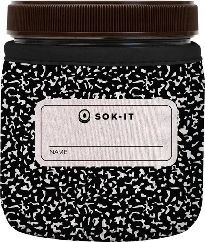 Vista 145 de Sok It IceCreamSok - Funda de neopreno aislada (flores abstractas, pintas de helado cónicas)