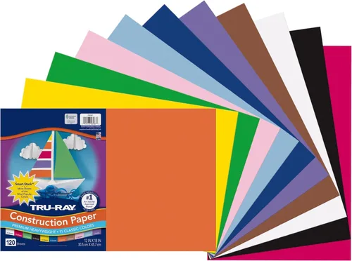 Vista 13 de Pacon Tru-Ray papel de construcción Smart Stack de colores surtidos, de 12 por 18 pulgadas, paquete de 120.