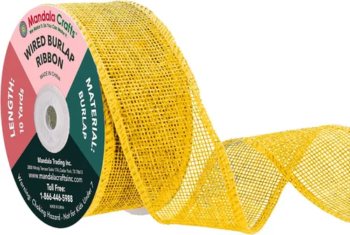 Vista 79 de Mandala Crafts Cinta de arpillera negra de 1.5 pulgadas de ancho para manualidades, rollo de 20 yardas de cinta rústica de arpillera para coronas