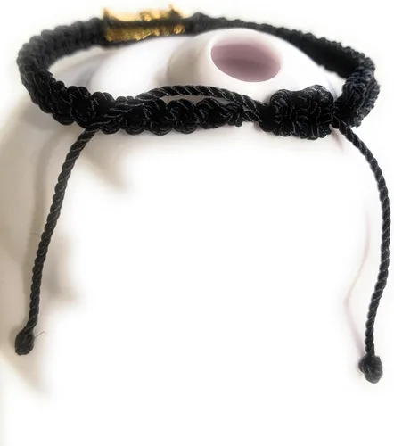 Vista 6 de LONTCS Pulsera Santa Muerte Negro y Dorado para Niño, Oro