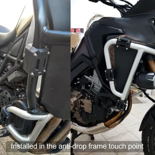 Vista 7 de Estink Bloque de parachoques para motor de motocicleta, 3 pares, negro, trasero inferior, apto para R1200GS R1150GS R1100GS F800GS F650GS F700GS
