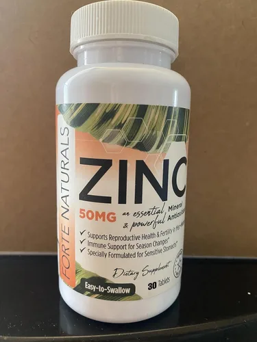Vista 6 de Comprimidos de zinc de 50 mg para estómagos sensibles Fórmula de suplemento suave sin náuseas para usuarios de GLP1 Fácil de tolerar, fabricado