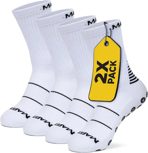 Vista 29 de Maestro - Calcetines de agarre de fútbol para hombres y mujeres con almohadillas antideslizantes, ideales para fútbol, baloncesto y deportes