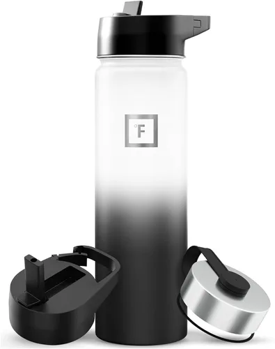 Vista 65 de IRON °FLASK Botella de agua de boca ancha de 32 onzas con pajita Aurora