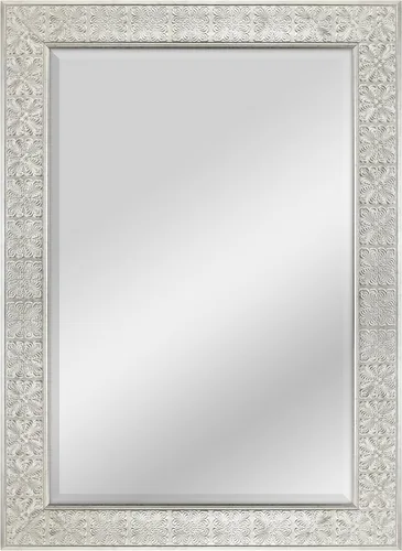 Vista 18 de MCS Simplicity - Espejo de pared grande de 21.5x25.5 pulgadas, espejo negro con detalle biselado, espejo para colgar en pared vertical u horizontal