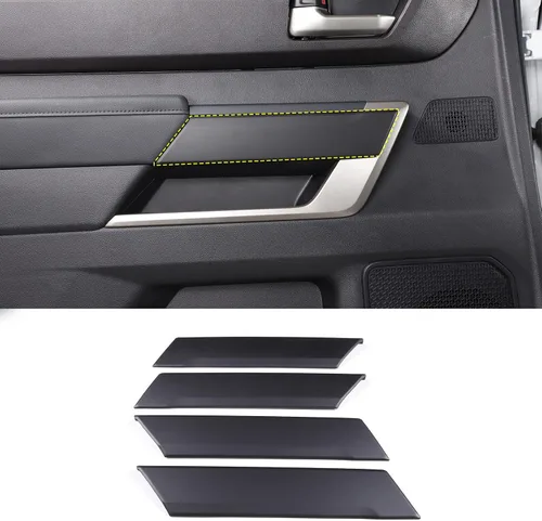 Vista 18 de Tira de decoración de panel de puerta interior de automóvil ABS para Toyota Tundra 2022 Protección de la puerta del automóvil, accesorios de moldura