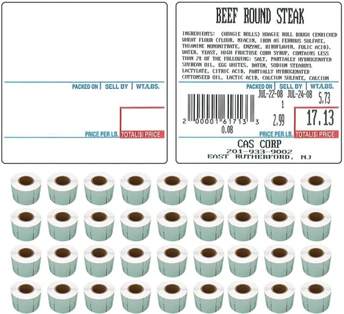Vista 9 de Labels LST-8000 - Báscula de impresión térmica de 12 rollos, 12,000 etiquetas, compatible con CAS LP-1000 CL-5000 CL-5500 CL-7200, Easy Weigh