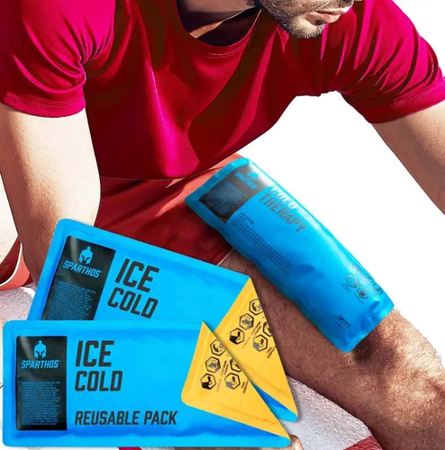 Vista 8 de Sparthos - Bolsas de hielo para lesiones (gel reutilizable en frío caliente)
