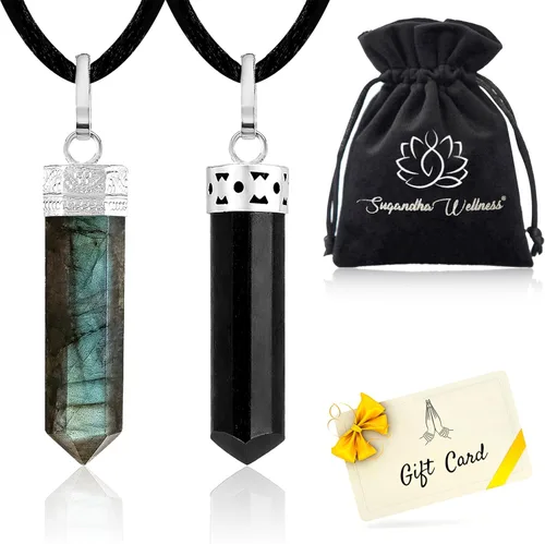 Vista 12 de Orgonite Crystal Necklace & Bracelet Set – Handcrafted Stone Jewelry for Meditation, Healing & Everyday Harmony
