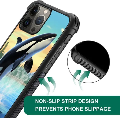 Vista 355 de Funda compatible con iPhone 15, diseño de elefantes africanos, diseño increíble a prueba de golpes, antiarañazos, carcasa trasera de policarbonato