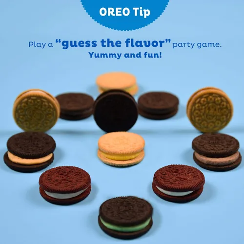 Vista 11 de OREO Galletas sándwich de chocolate con crema de chocolate, paquetes de 12 - 15.25 onzas