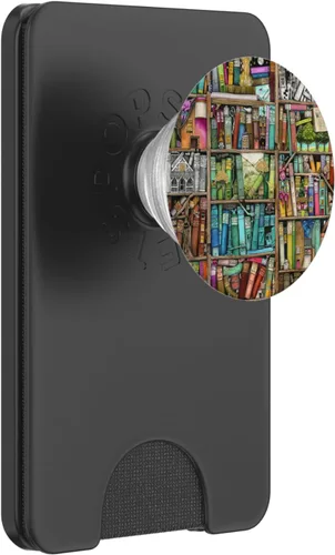 Vista 7 de Libros de lectura Biblioteca Cool Library Estantes Libros Amante Librero PopSockets PopGrip: Agarre intercambiable para teléfonos y tabletas