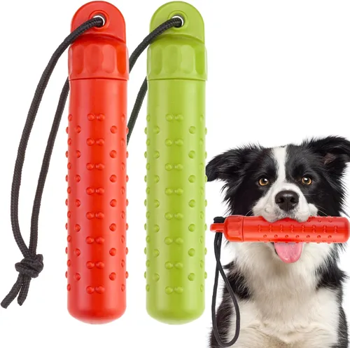 Vista 12 de BINGPET Juguete flotante para perros, 10.8 pulgadas, juguete grande de entrenamiento para recuperar parachoques, juego de remolcador para perros