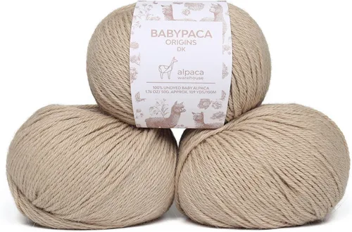 Vista 60 de Juego de 6 madejas de 100% lana de alpaca bebé (10.58 oz) de peso DK, fabricadas en Perú, celestial suave y perfecto para tejer y hacer ganchillo