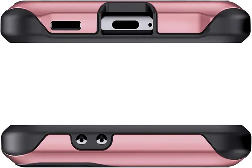 Vista 8 de Ghostek ATOMIC - Funda delgada para Galaxy S21 con parachoques de metal de aluminio y diseño trasero transparente, protección resistente que absorbe