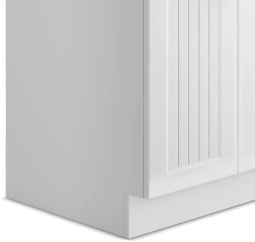 Vista 10 de SIMPLIHOME Beckham - Lavabo y armario de lavandería todo en uno de 24 pulgadas de ancho en acabado blanco puro, gabinete de fregadero de acero