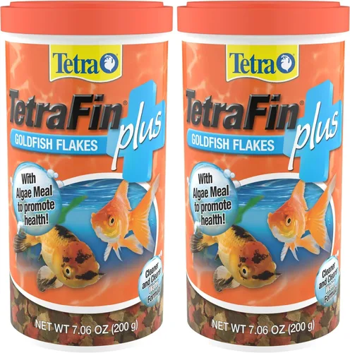 Vista 7 de TetraFin Plus Goldfish Flakes 7.06 onzas, dieta equilibrada, con algas para promover la salud