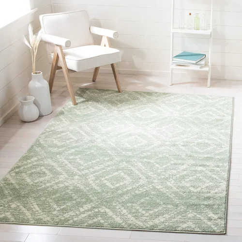 Vista 14 de SAFAVIEH Colección Adirondack Alfombra Decorativa - 2'6" x 4', Negro y Marfil, Diseño Moderno Desgastado, No Desprende Pelusa y Fácil Cuidado, Ideal