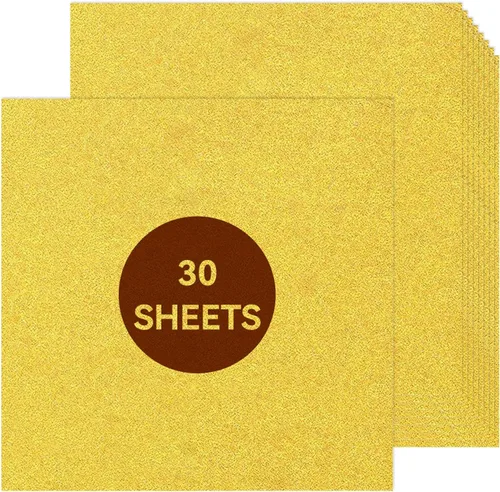 Vista 9 de Cartulina negra con purpurina de 12 x 12 pulgadas, papel para Cricut, tarjeta gruesa para hacer tarjetas, álbumes de recortes, manualidades
