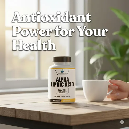 Vista 4 de American Standard Supplements Ácido alfa lipoico 1300 mg por porción, vegano, sin gluten, sin OMG, 60 cápsulas, 30 porciones