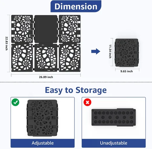 Vista 2 de BoxLegend Carpeta para camisa V1-Plus, tablero plegable para camiseta, carpeta para ropa, fácil y rápida para doblar ropa para adultos y niños, negro