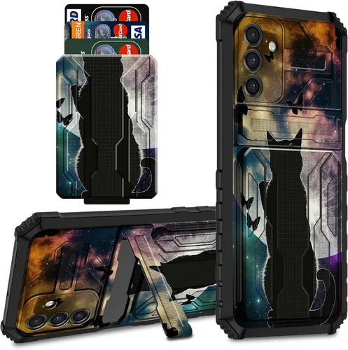 Vista 14 de Funda para teléfono Samsung Galaxy A03S Galaxy A03S Funda tipo cartera con tarjetero y soporte de doble capa de PC duro TPU suave cubierta