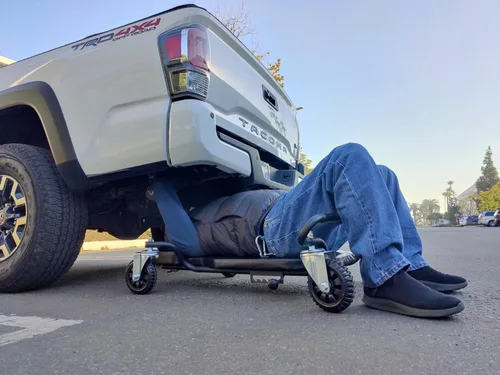 Vista 9 de Powerbuilt Plataforma móvil con ruedas grandes, para Overlanding, ruedas todoterreno, con reposacabezas ajustable - 642955ECE