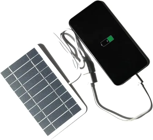 Vista 7 de el panel solar portátil 2W, cargador de batería de la salida del Usb para el teléfono móvil