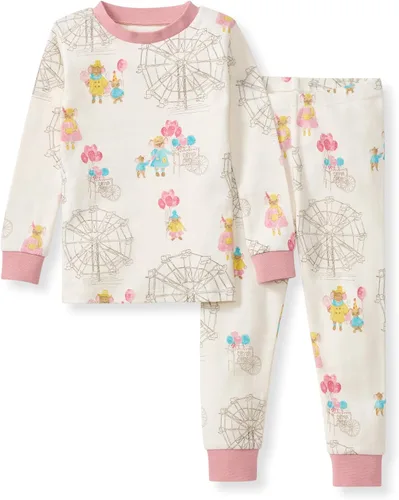 Vista 36 de Burt's Bees Baby Pijama para niña, 2 piezas, camiseta de manga larga y pantalones de algodón orgánico